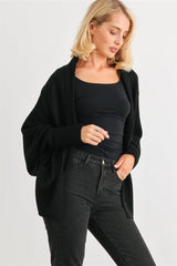 Batwing Sleeve Open Front Cardigan