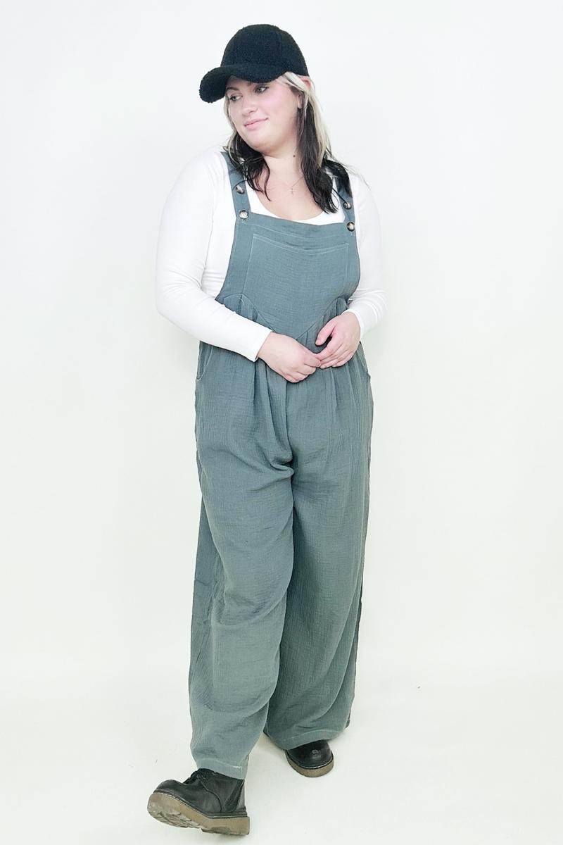 Wide Leg Jumpsuit With Pockets