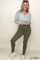 Premium Microfiber Wide Waistband Leggings