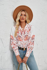 Women Autumn Winter Printed Casual Shirt for Women