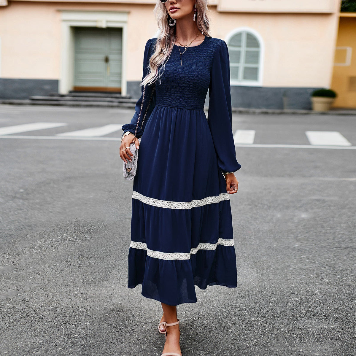 Long Sleeve Dress Autumn Winter Elegant Dress