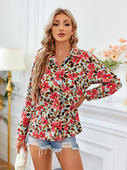 Women  Autumn Printed Long Sleeved Top