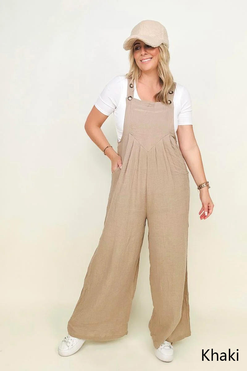 Wide Leg Jumpsuit With Pockets