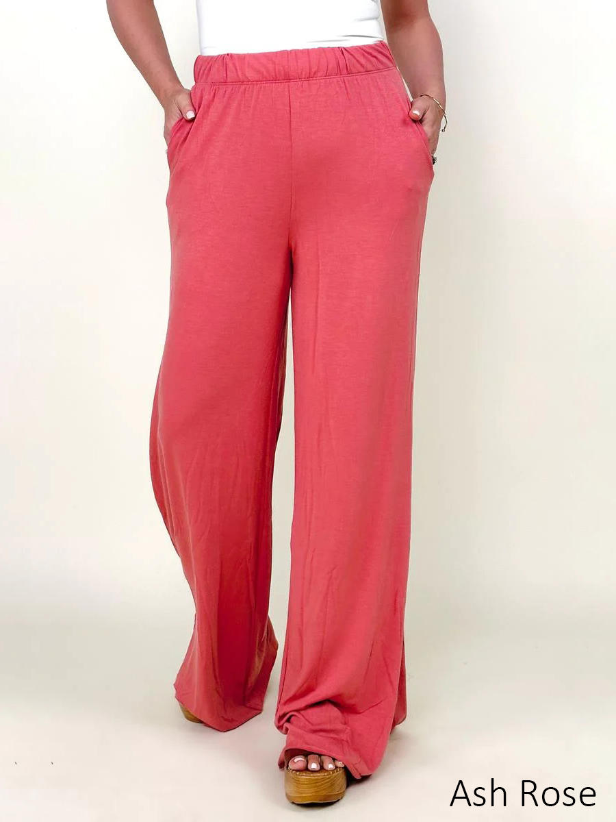 Amicg Wide Leg Pants With Pockets