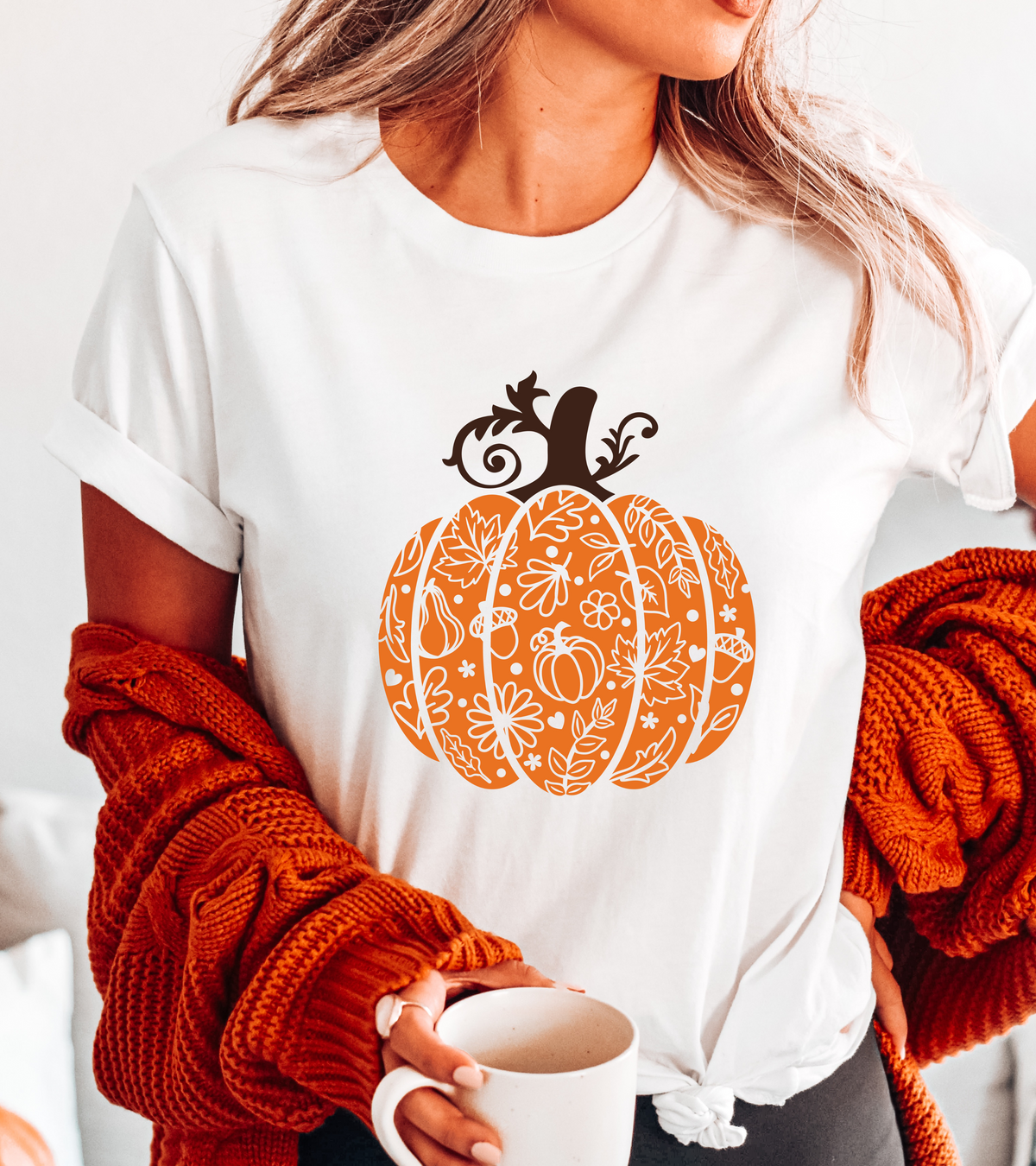 SWIRLY PUMPKIN (BELLA CANVAS T-Shirt)