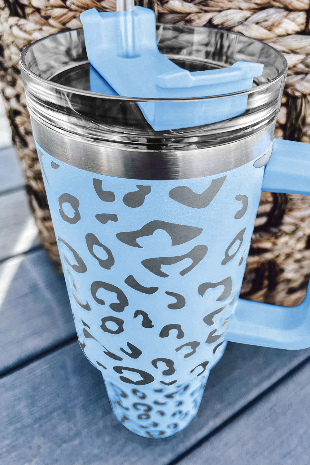 Rose Leopard Spotted 304 Stainless Double Insulated Cup 40oz