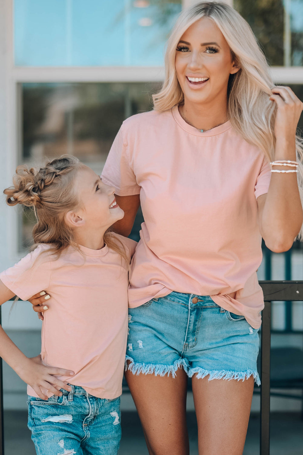 White Plain Crew Neck Short Sleeve Tee