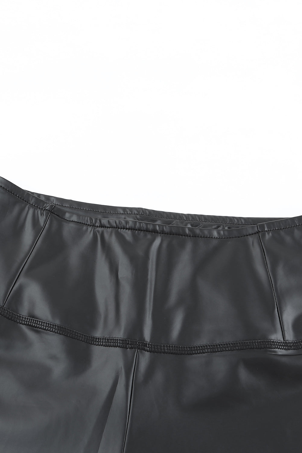 Black Faux Leather High Waist Leggings