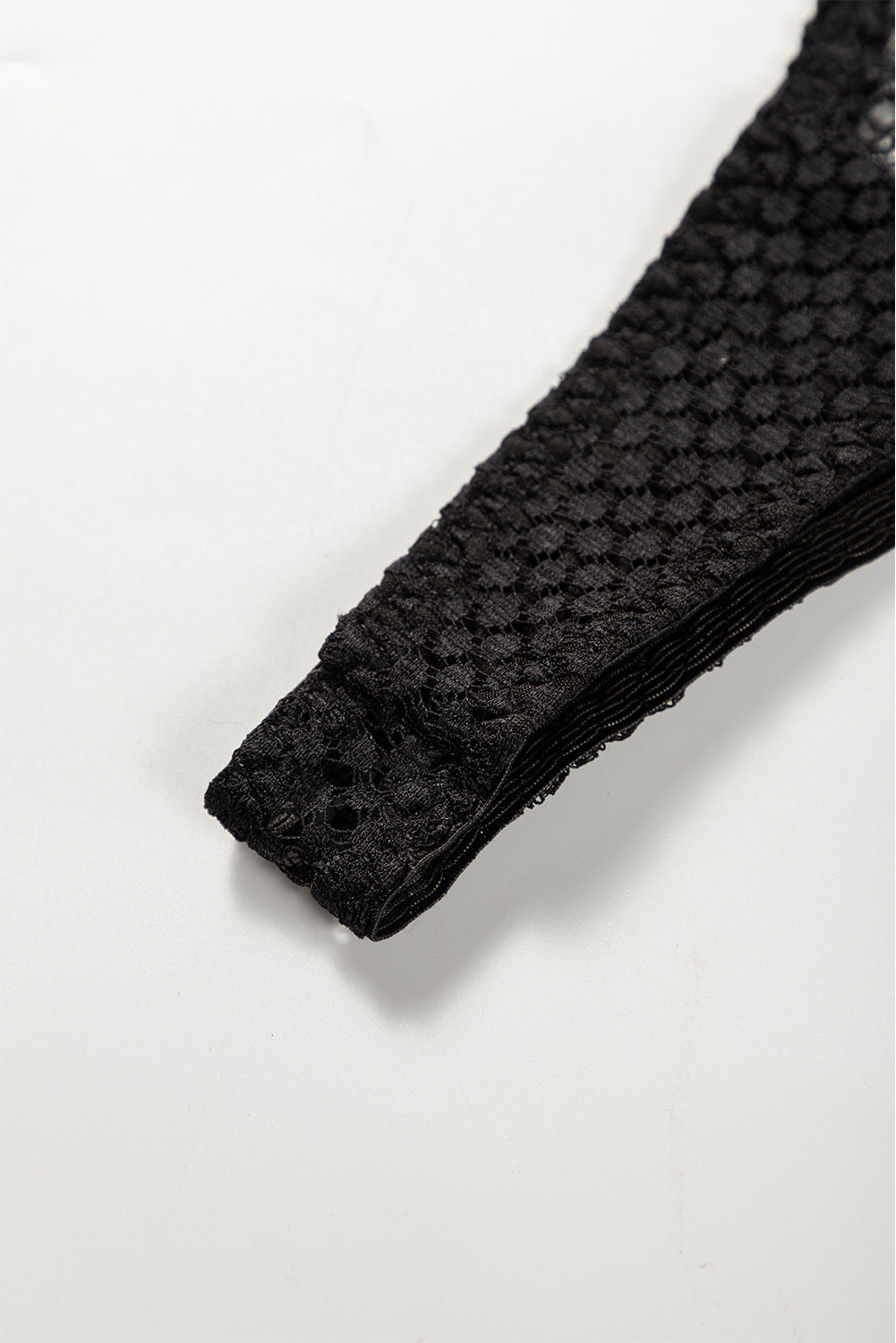 Black Lace Mesh Crochet Panty