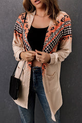 Plaid Leopard Chevron Cardigan