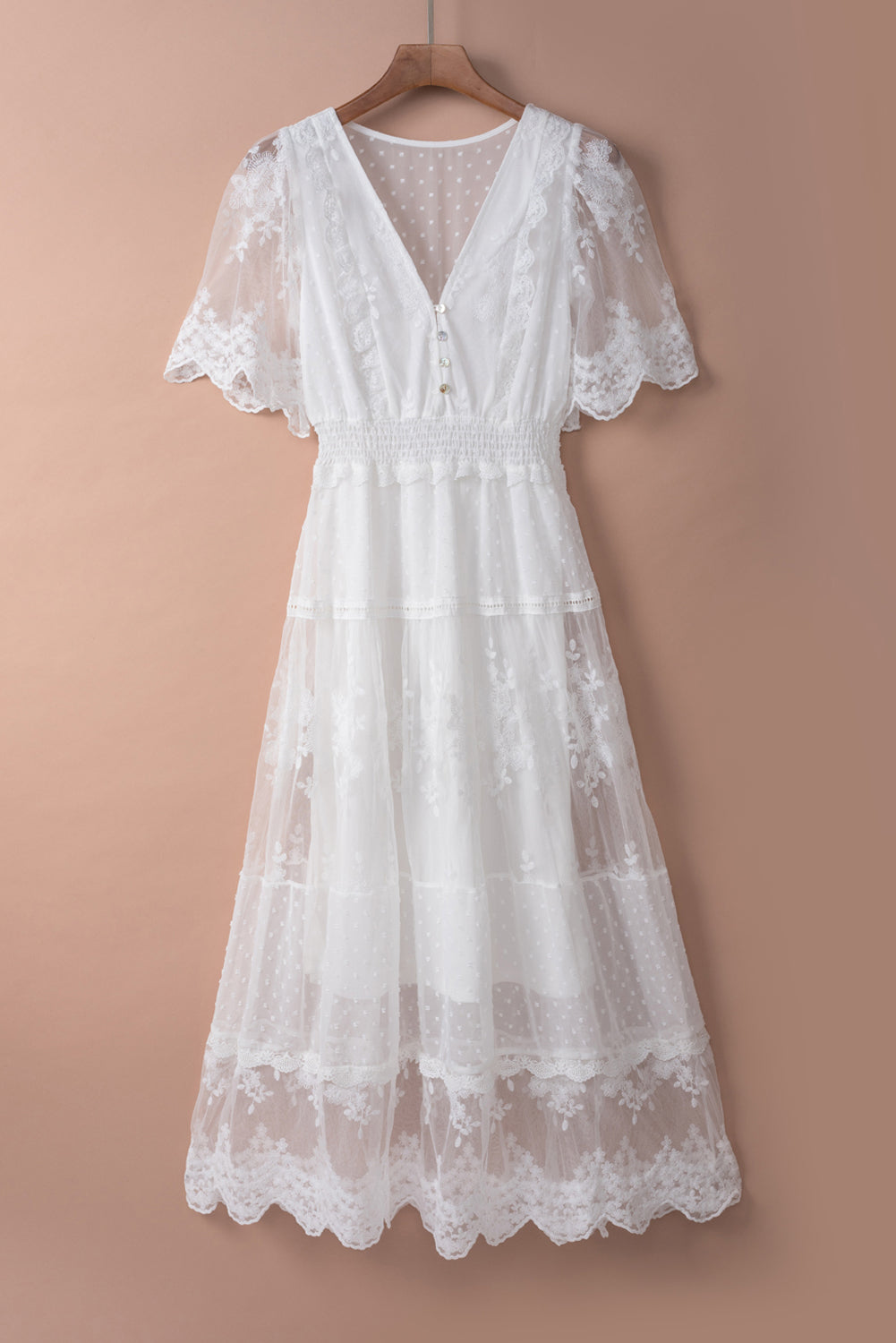 Luminous Dawn Lace Gown