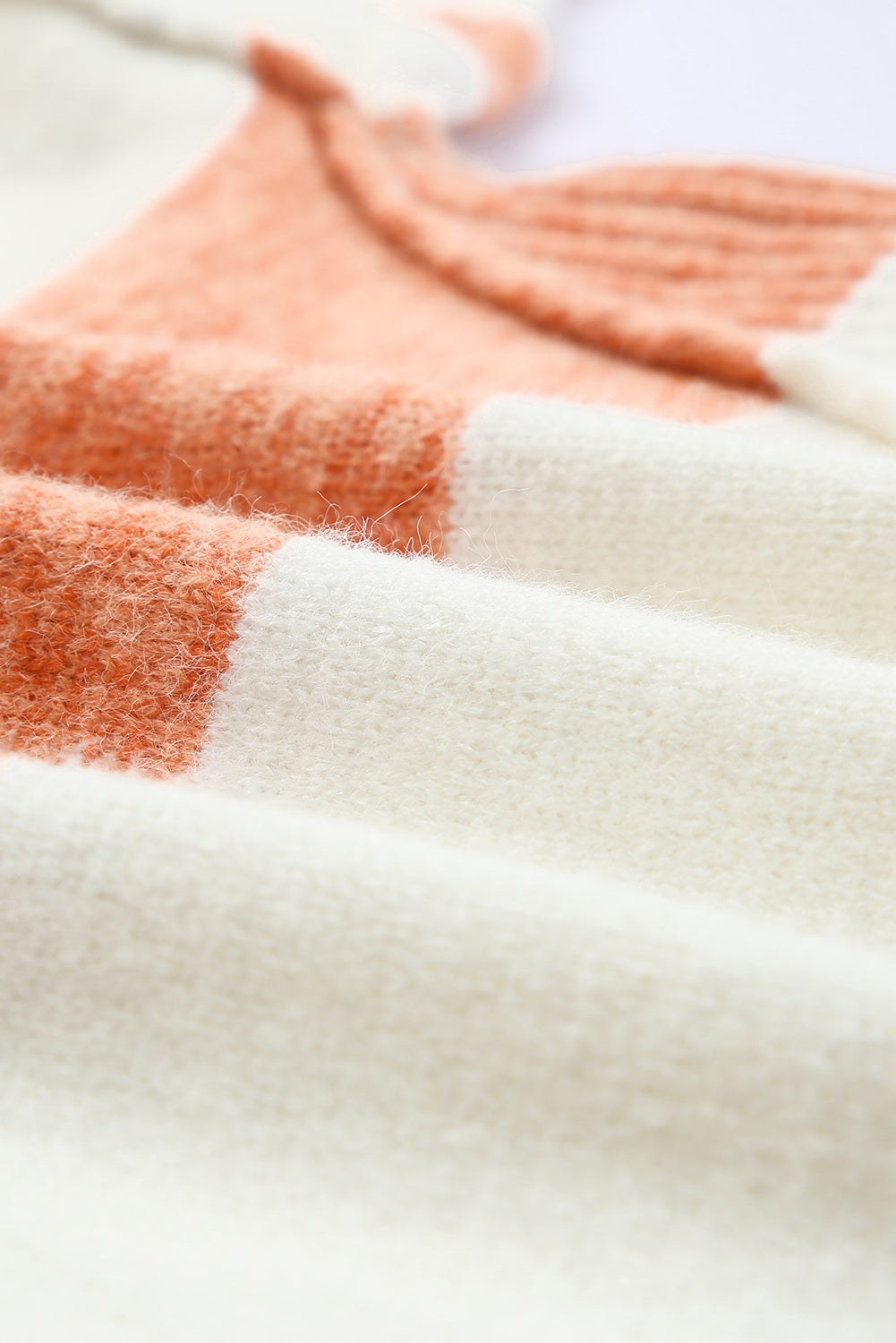 Stripe Striped V Neck Criss Cross Back Sweater