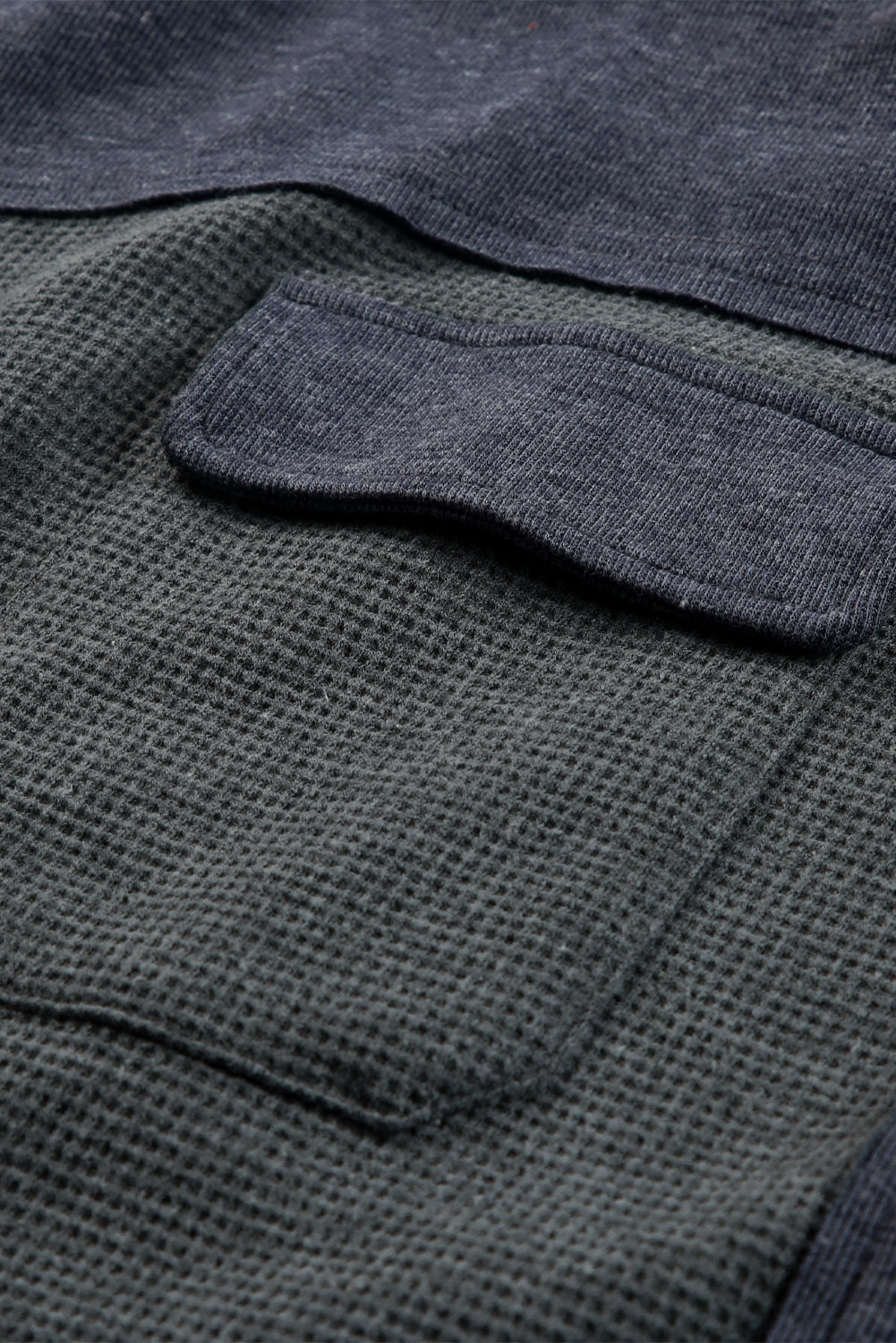 Gray Vintage Wash Waffle Knit Shacket