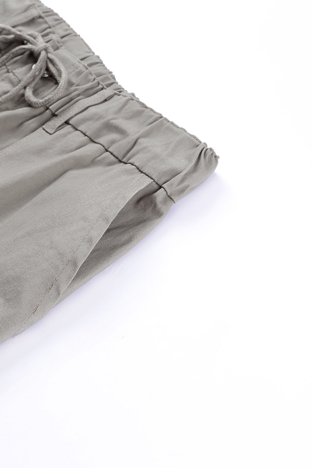 Green Slim Fit Pocketed Twill Jogger Pants