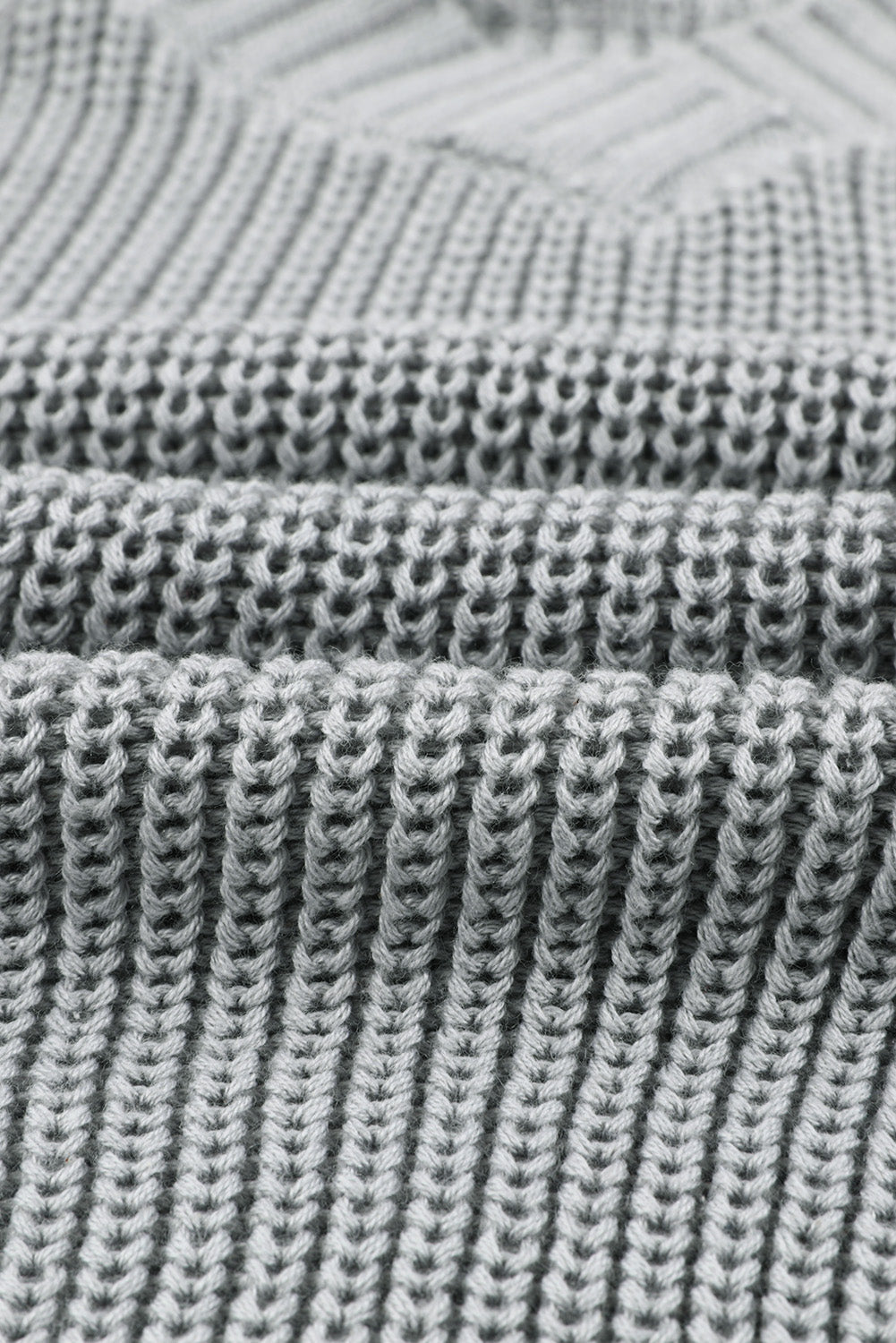 White Dew Shoulder Knitted Sweater