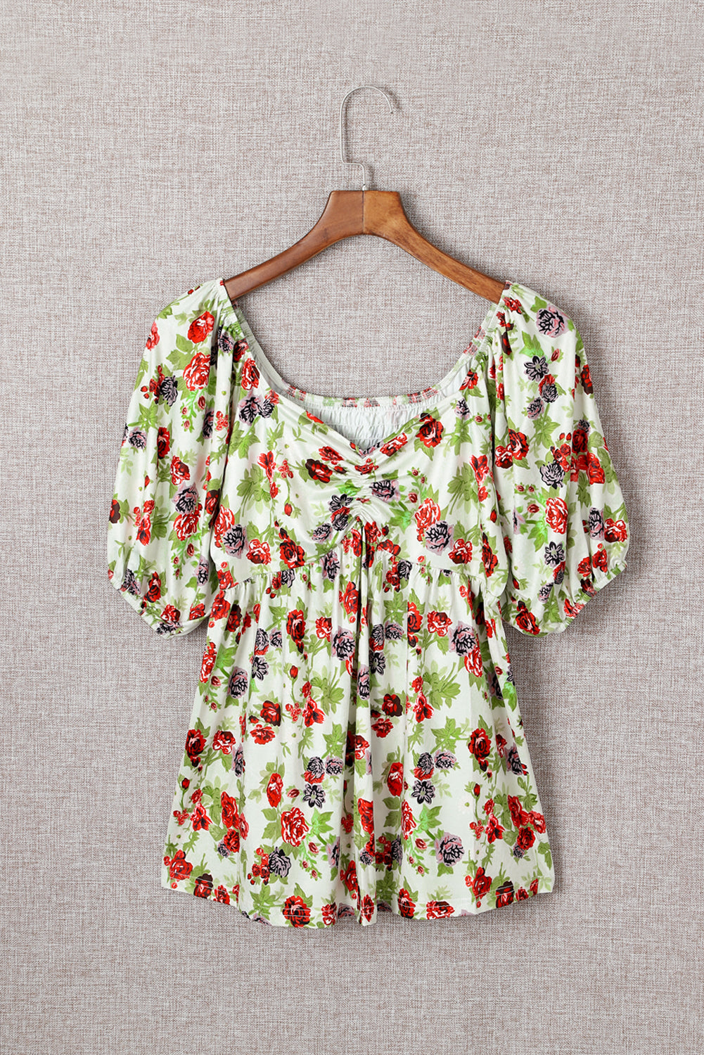 Elegant Princess Sweetheart Floral Top