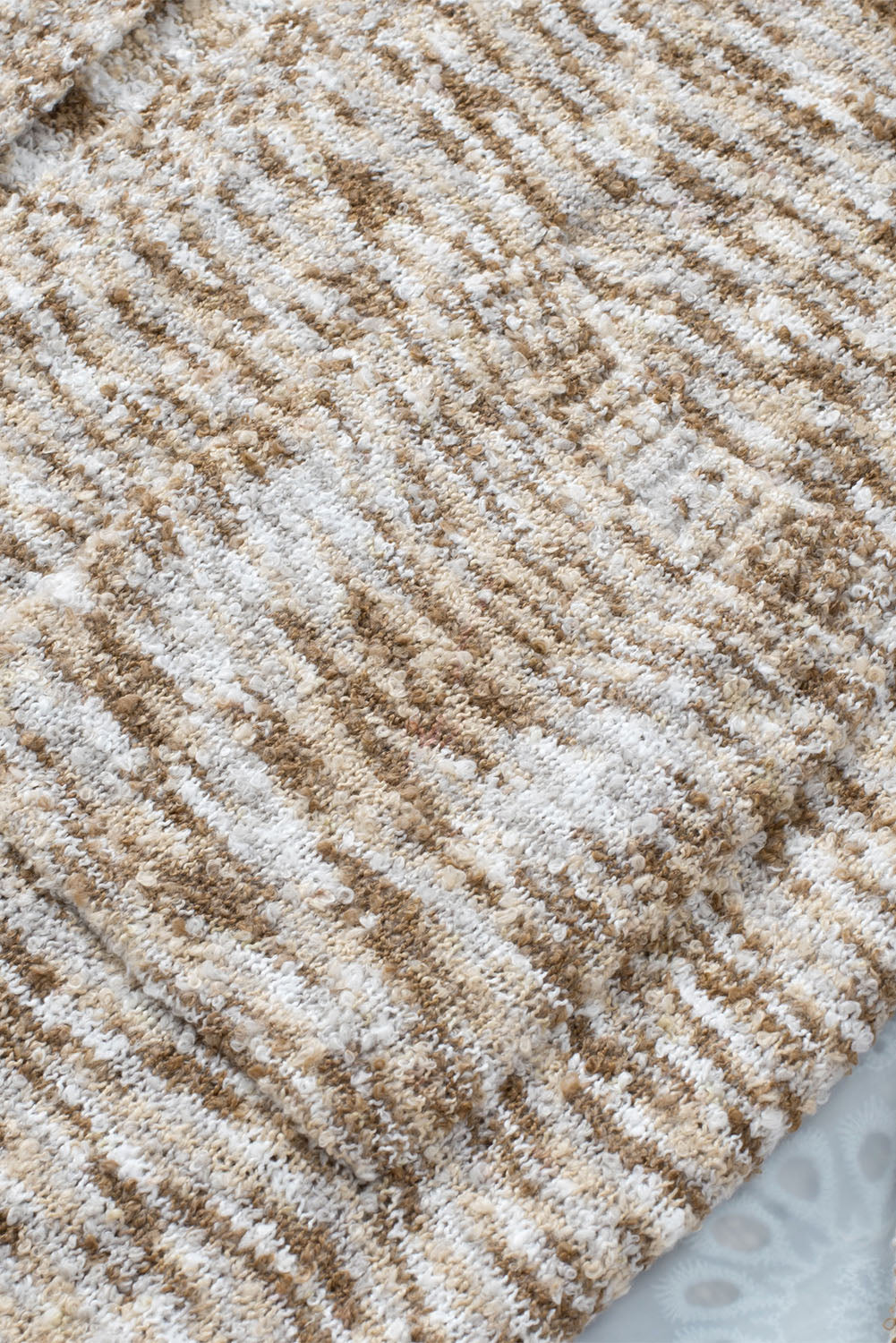 Brown Fuzzy Animal Knit Open Front Cardigan