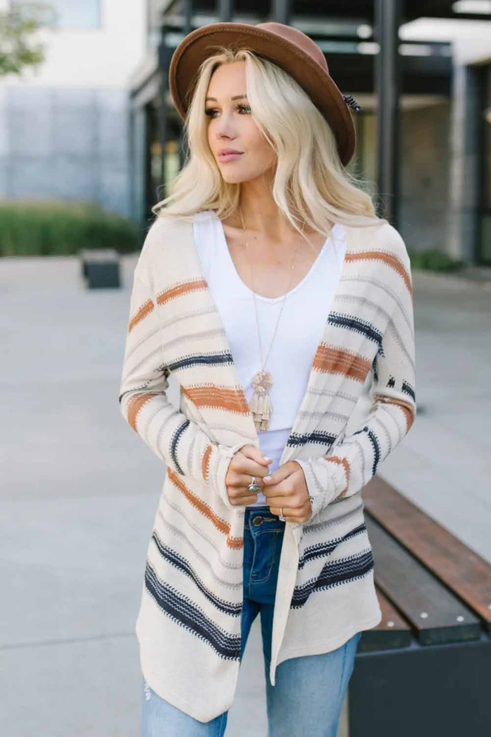 Multicolor Spice Stripe Cardigan