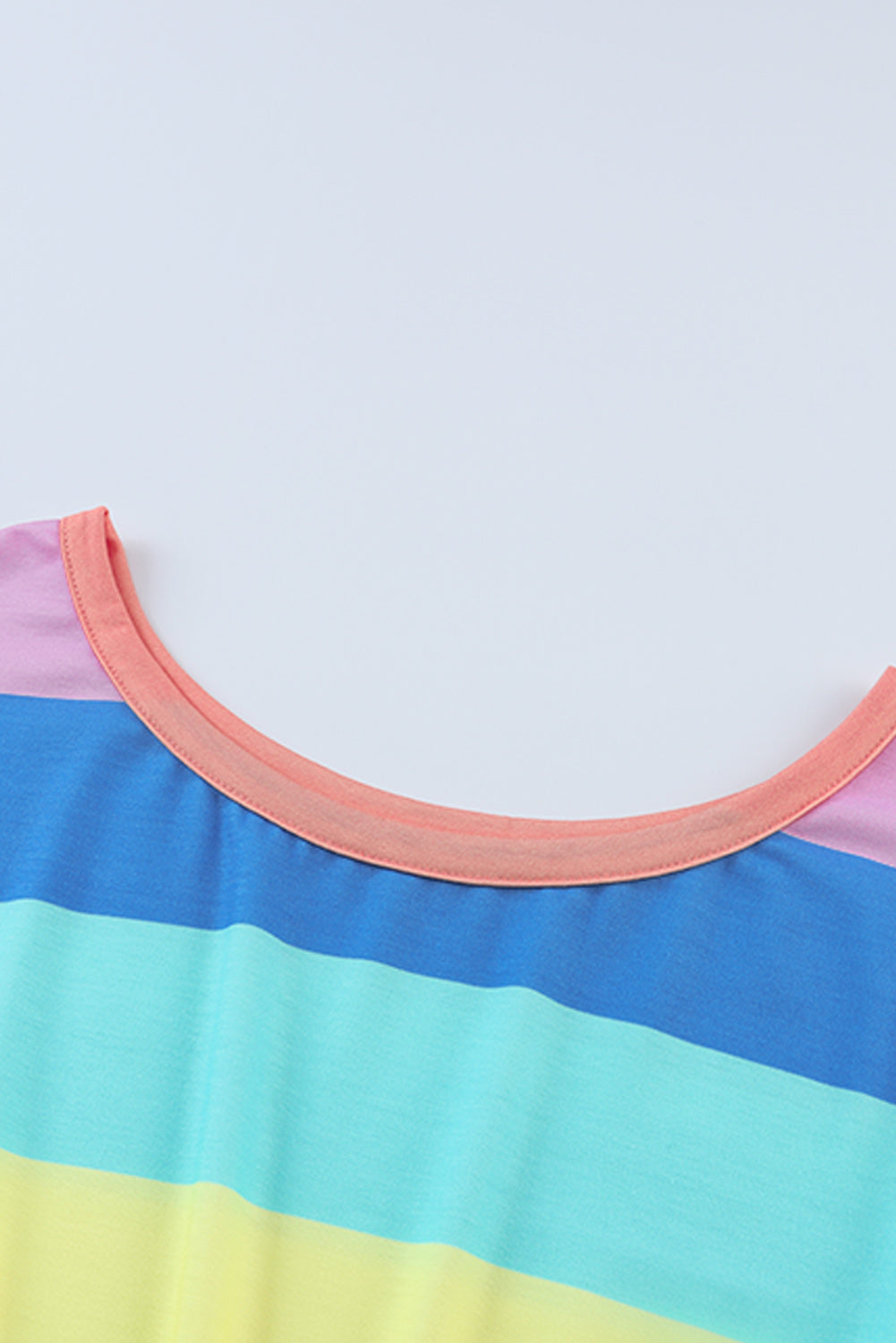 Multicolor Striped Print Tied Shoulder Flowy Tank Top