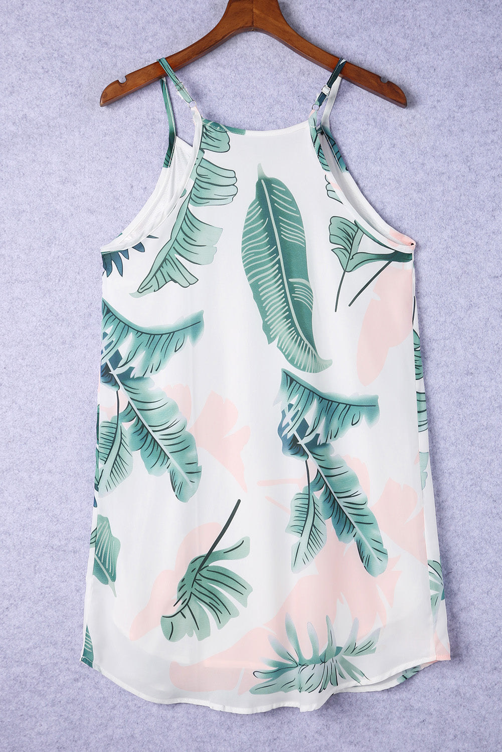 BloAmicgng Peony Print Navy Sleeveless Dress