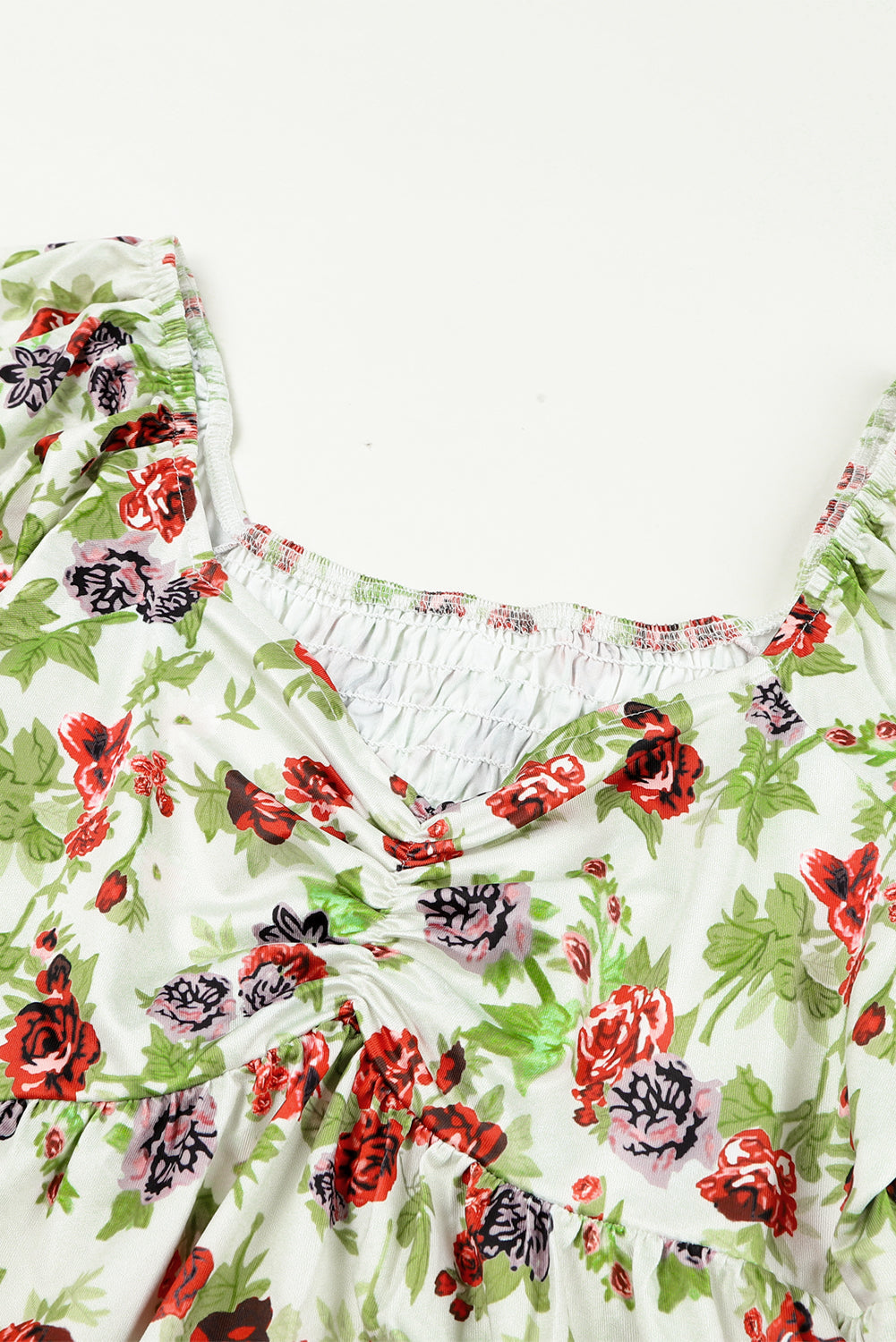 Elegant Princess Sweetheart Floral Top