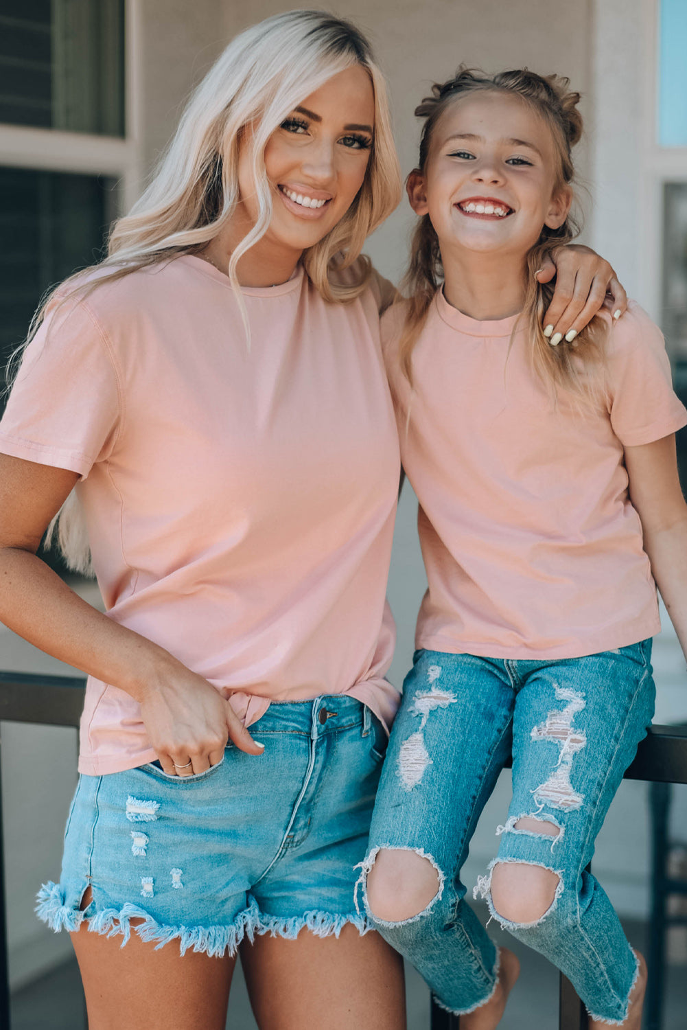 White Plain Crew Neck Short Sleeve Tee