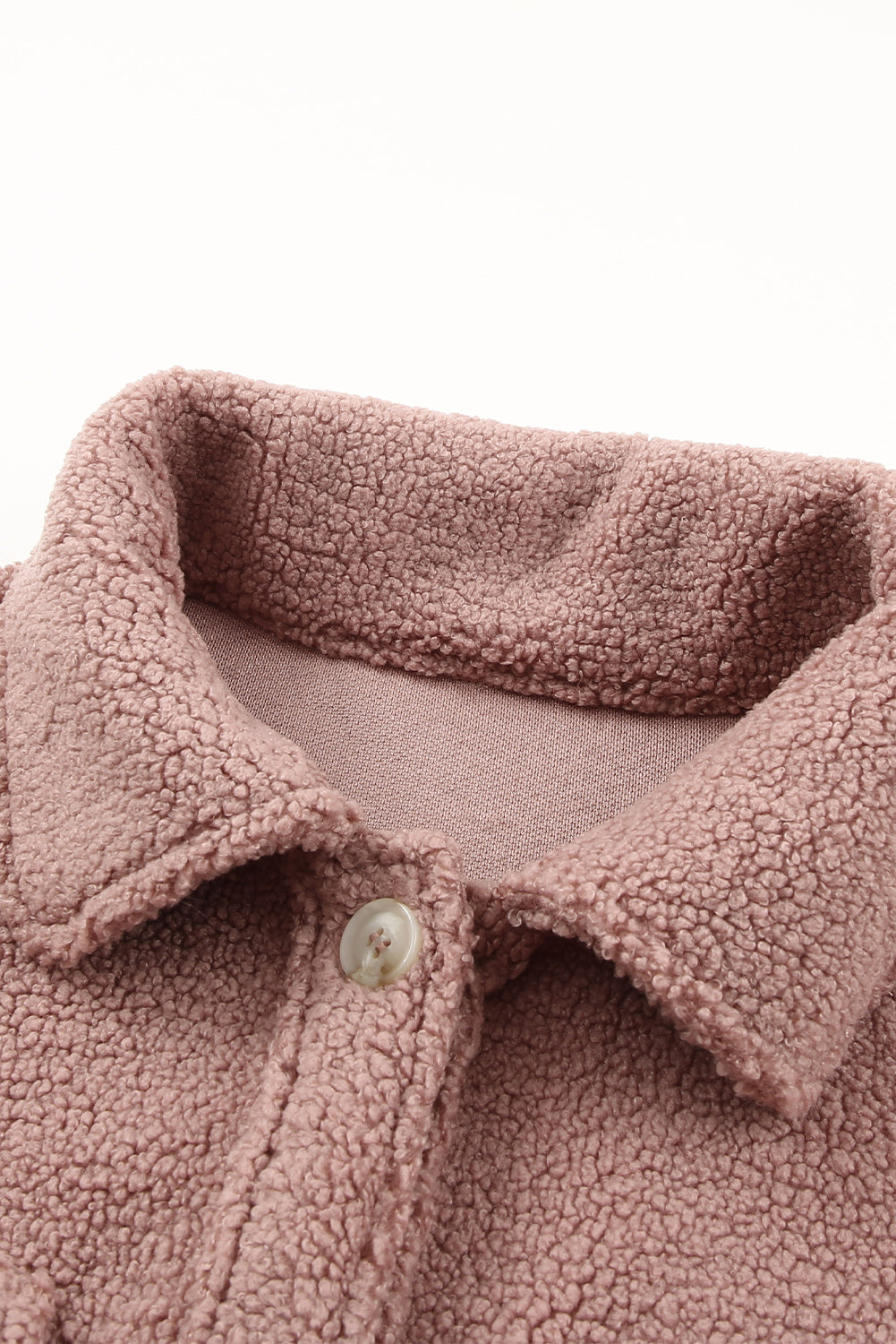 Brown Flap Pockets Button Front Jacket
