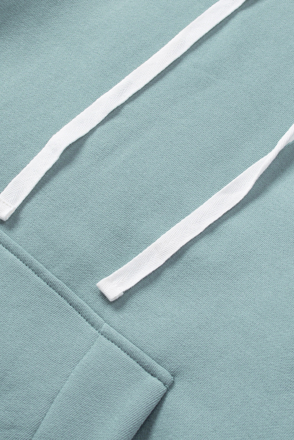 Blue Kangaroo Pocket Oversized Hoodie with Slits