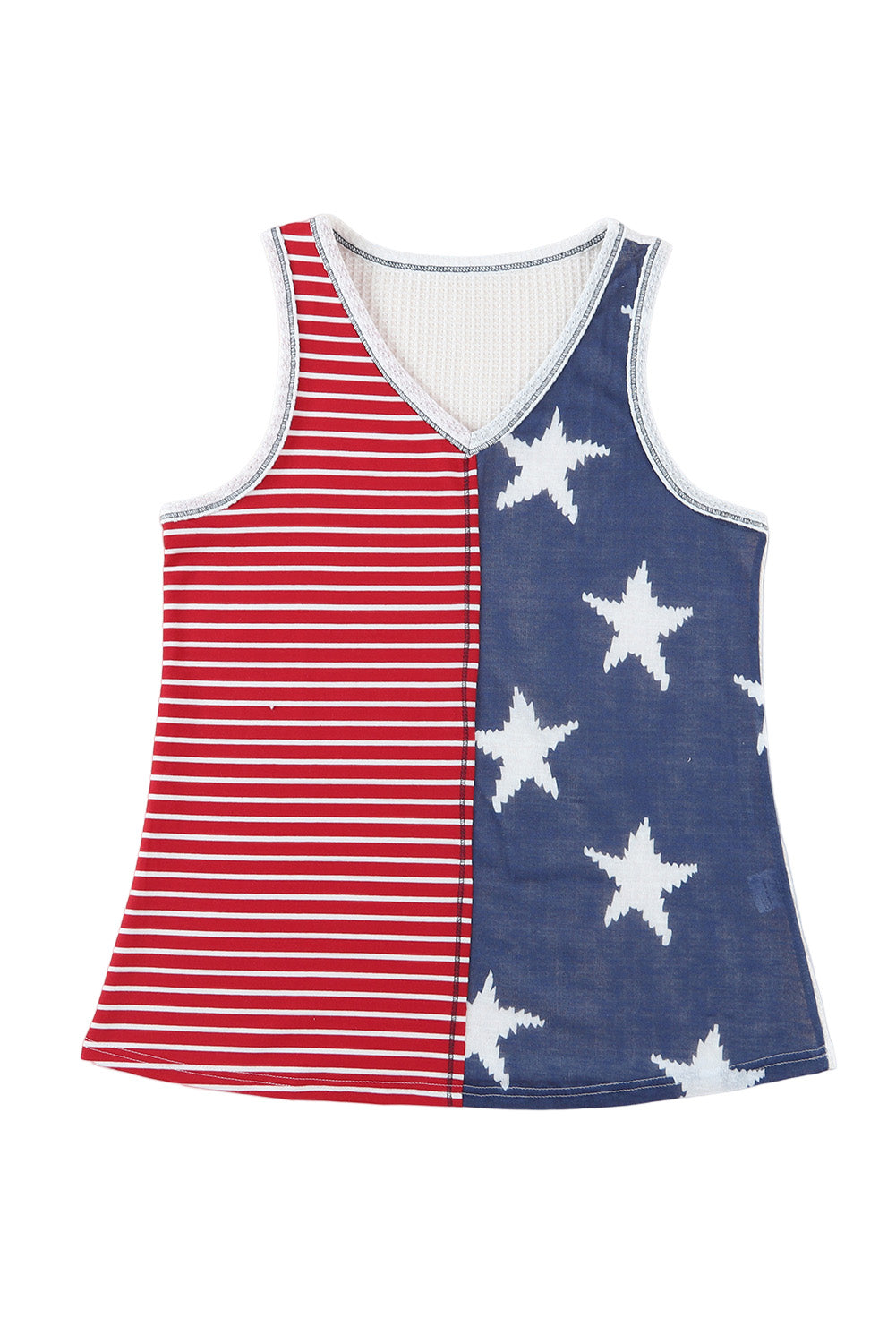 Red American Flag Stars and Stripes Tank Top