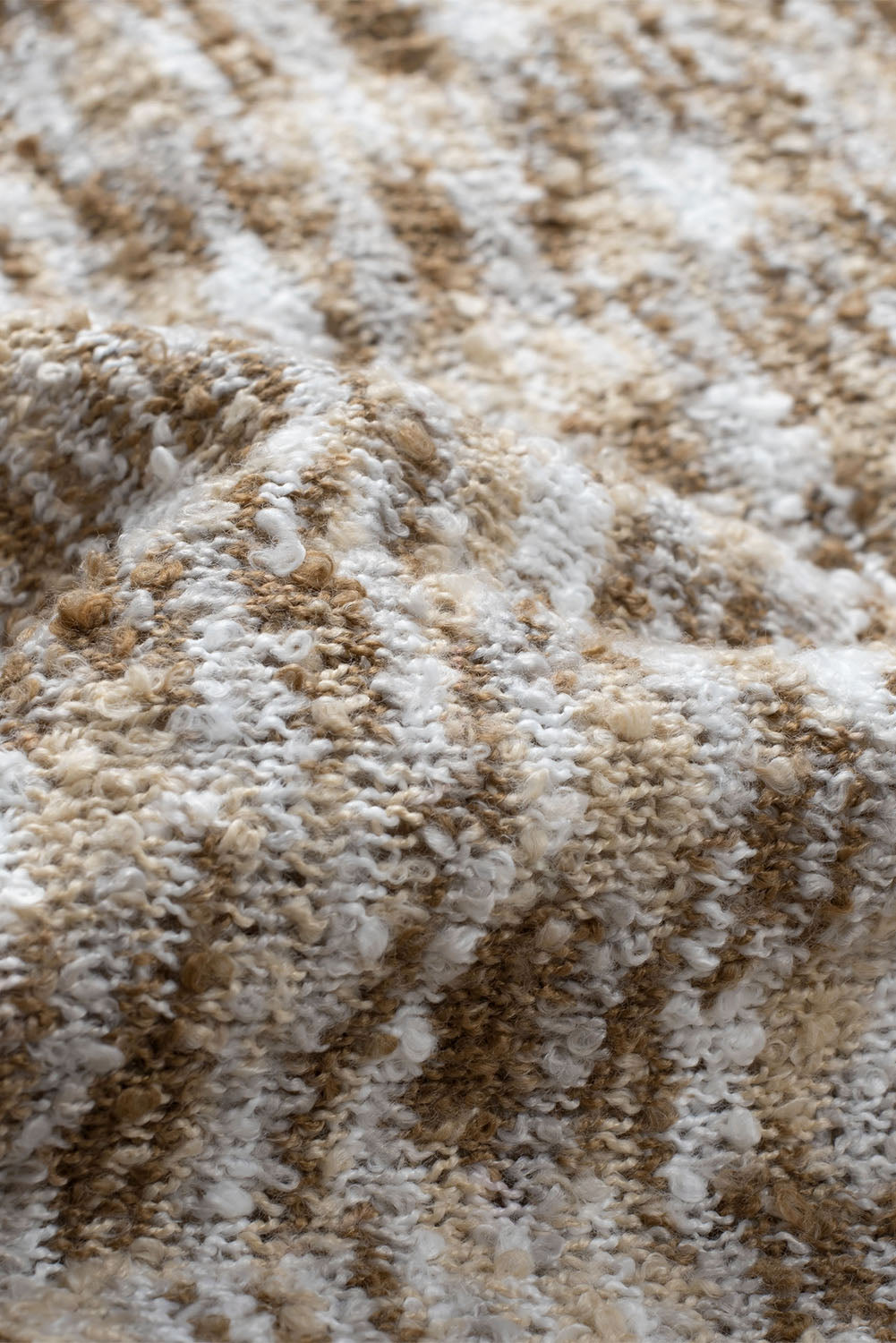 Brown Fuzzy Animal Knit Open Front Cardigan