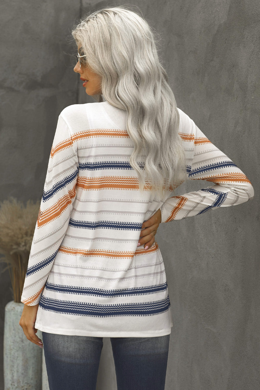 Multicolor Spice Stripe Cardigan