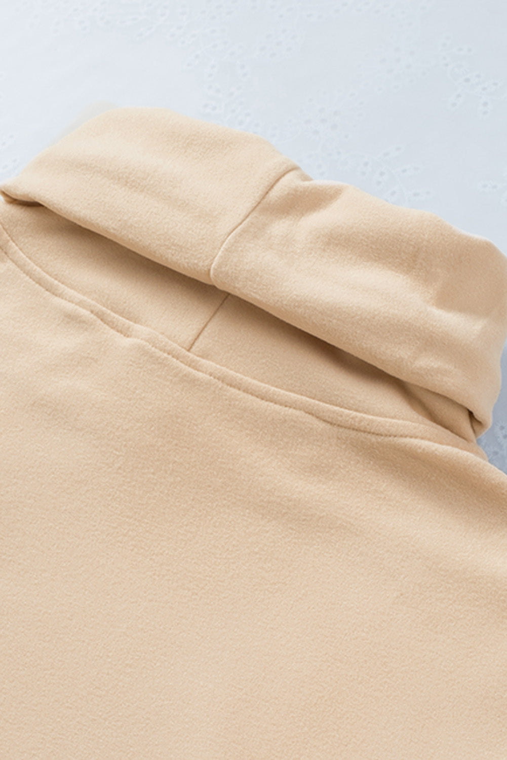 Cowl Neck Drop Shoulder Sweatshirt