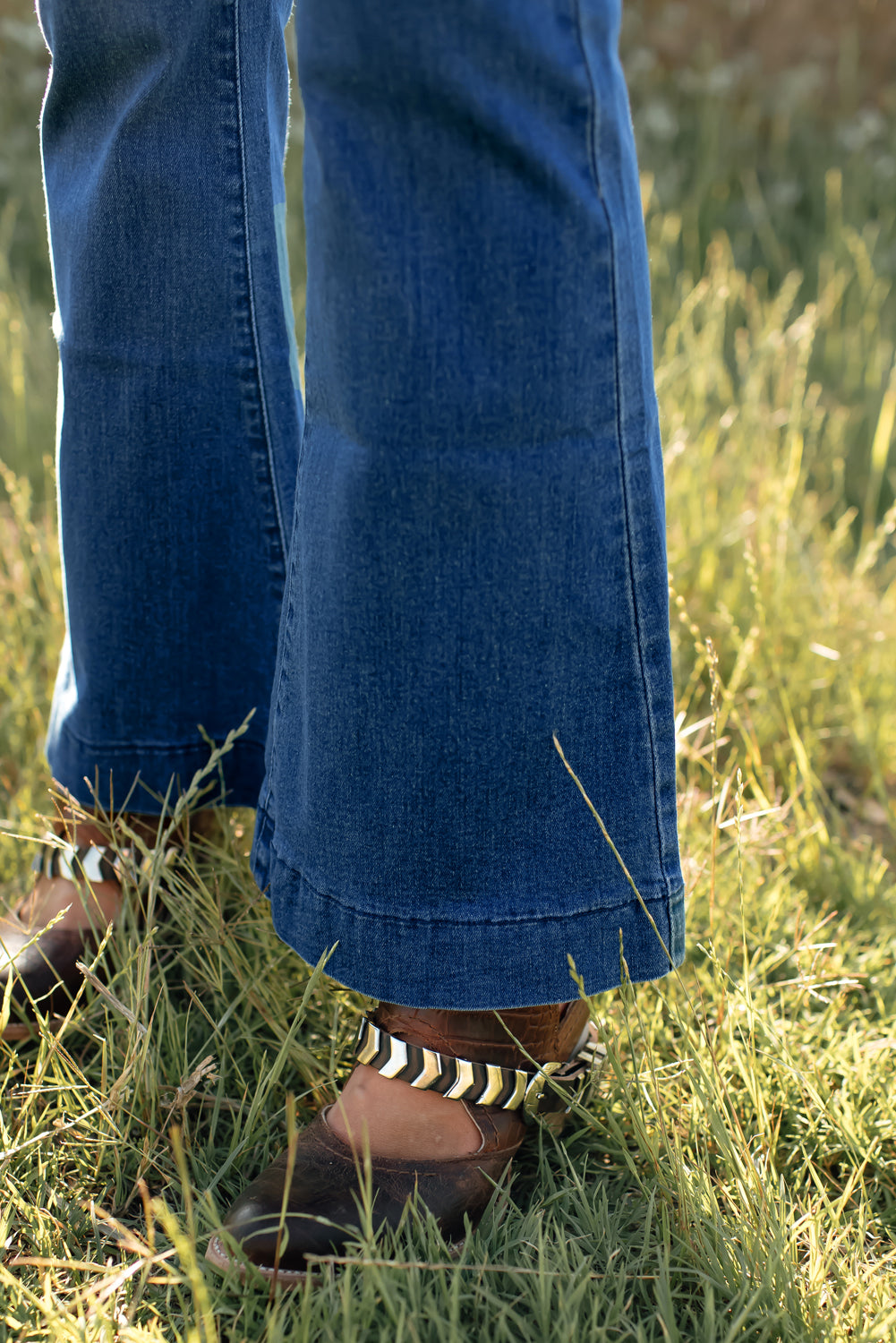 Blue Bell Bottom Denim Pants