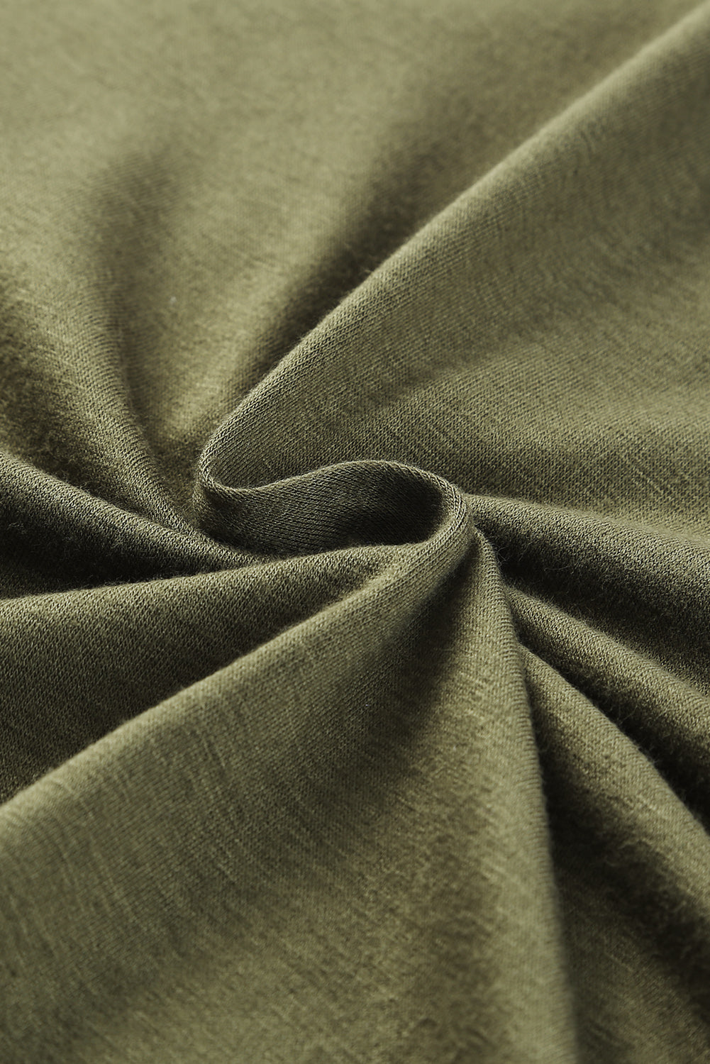 Green Plus Size Hollow-out Back Slouchy Tee