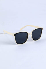 White UV Protection Oversized Square Sunglasses