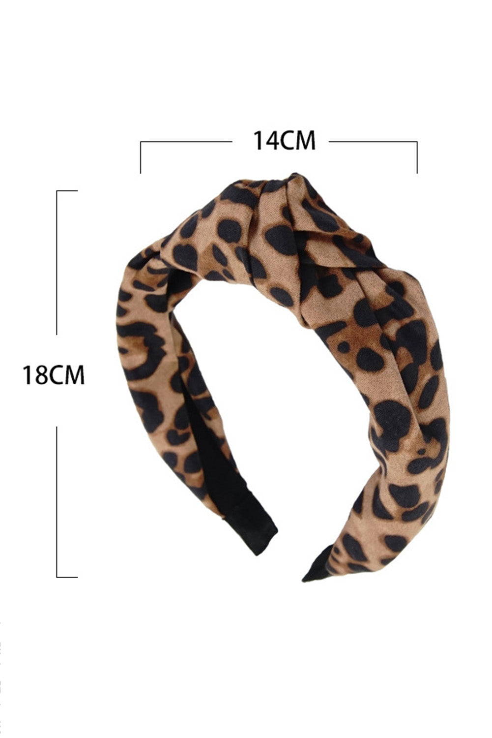 Leopard Bow Knotted Headband 14*18cm