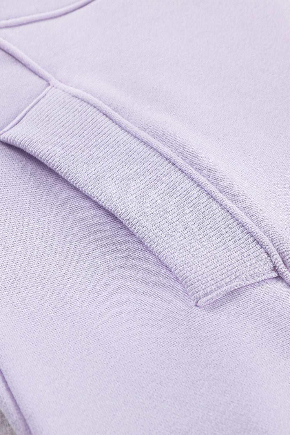 White Oversized Quarter-Zip Pullover Sweatshirt