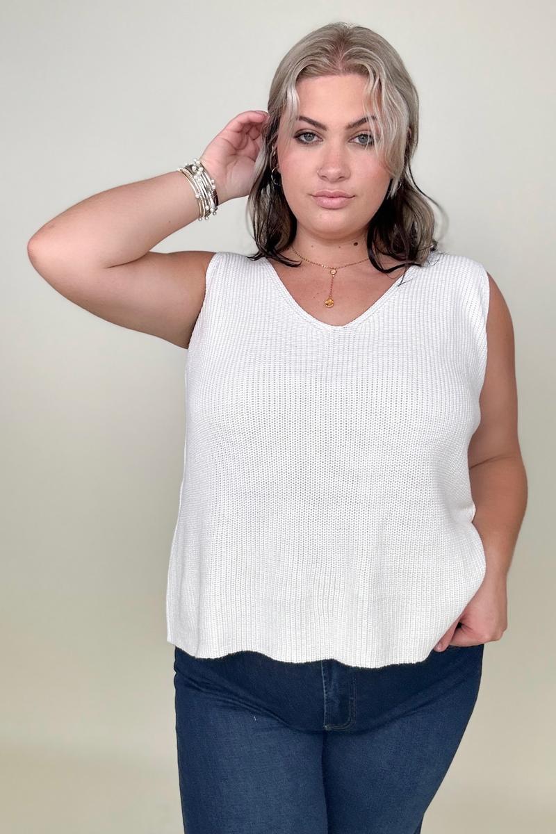 Gilli V-Neck IvAmicg Knit Tank Top