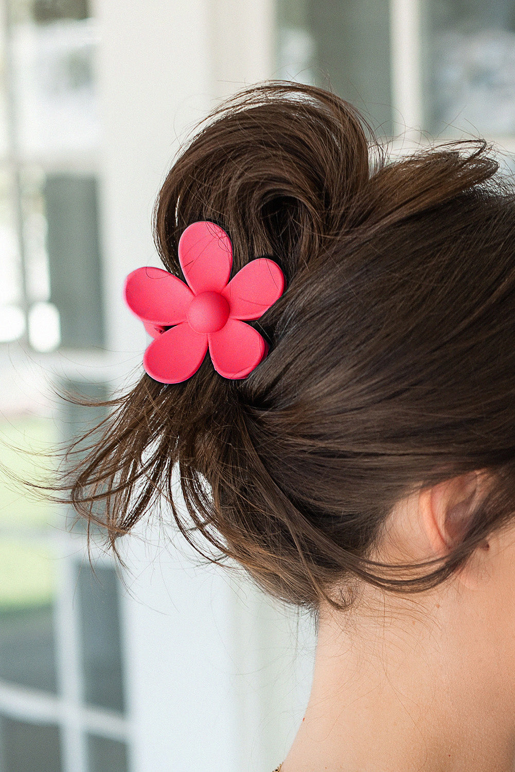 Rose Flower Hair Claw Clip