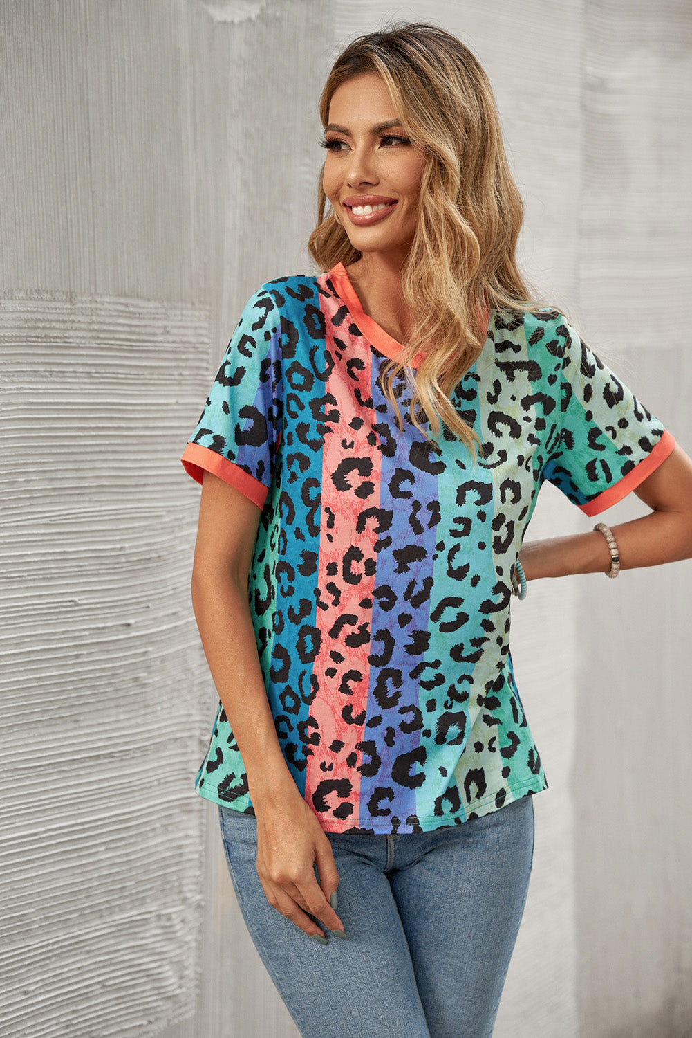 Multicolor Base Leopard T-shirt