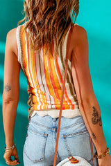 Multicolor Striped Knit Tank