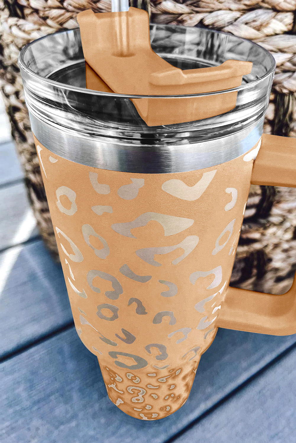 Rose Leopard Spotted 304 Stainless Double Insulated Cup 40oz