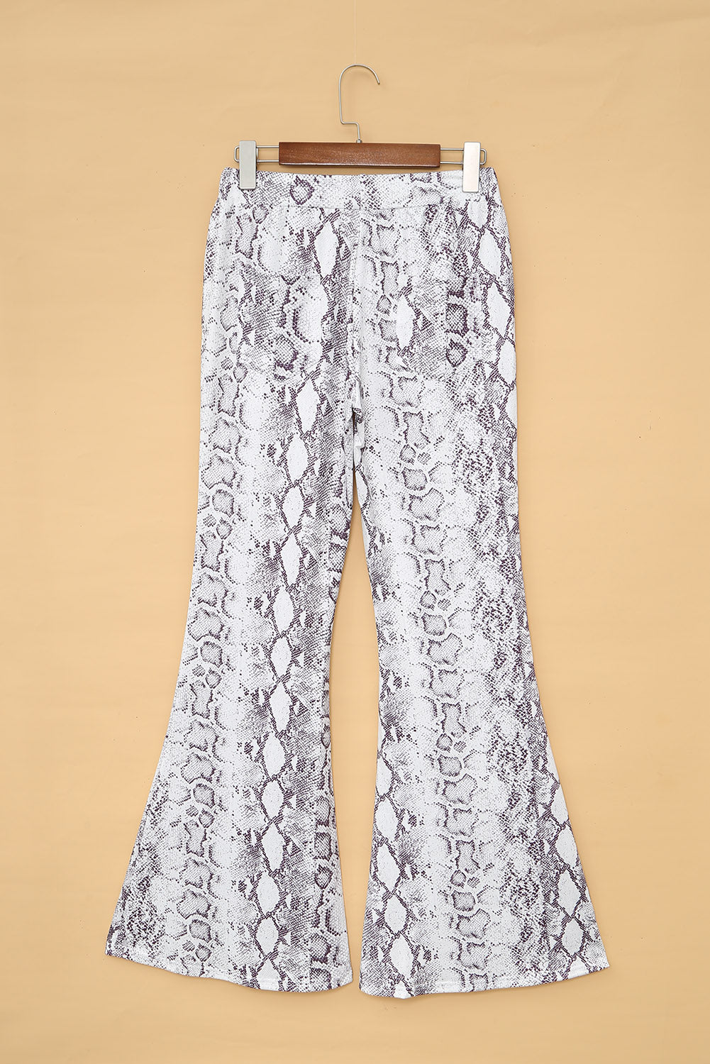 Snakeskin Print Wide Legs Pants