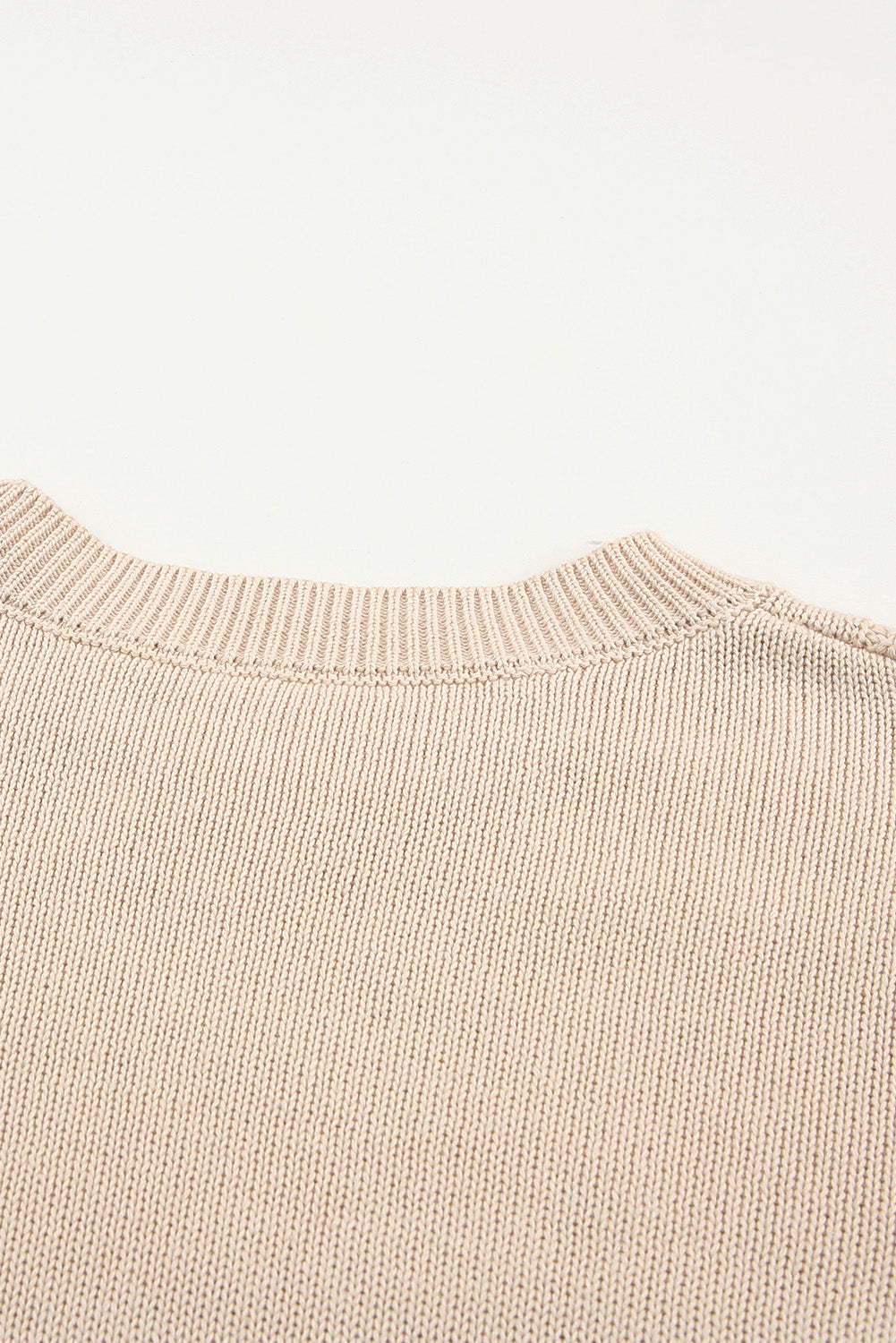 Green Frilled Shoulder Detail Cable Knit Sweater