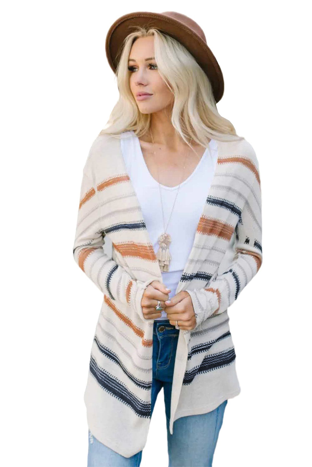 Multicolor Spice Stripe Cardigan