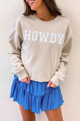 HOWDY Graphic Drop Shoulder Sweatshirt