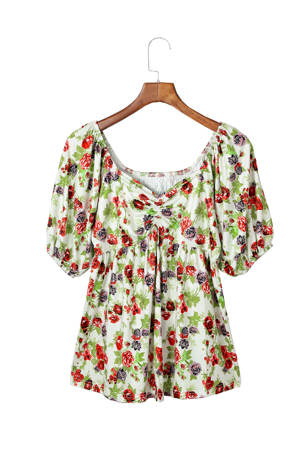 Elegant Princess Sweetheart Floral Top