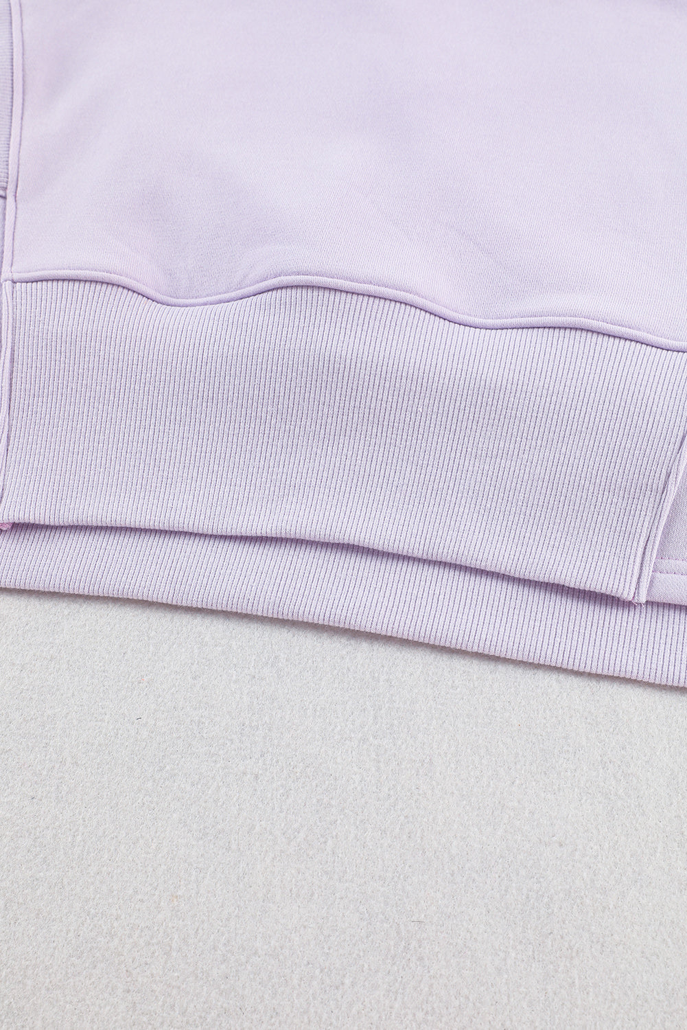 White Oversized Quarter-Zip Pullover Sweatshirt