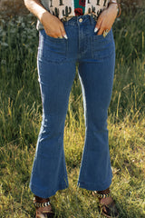 Blue Bell Bottom Denim Pants