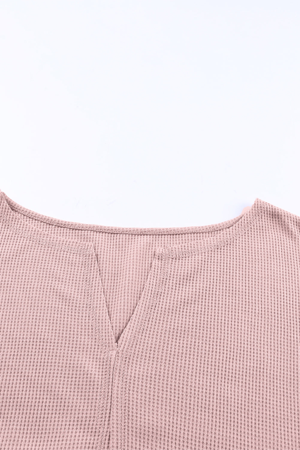 Pink Notch Collar Lightweight Knit Crop Top